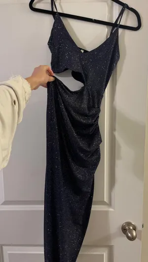 Lucy in the Sky Ella Cut-Out Dress Maxi Blue Sapphire thumbnail 1