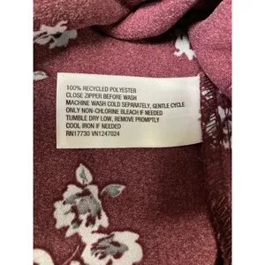 A New‎ Day Womens 1X Burgundy Blue Floral Satin Sleeveless Midi Dress NWT…. thumbnail 2