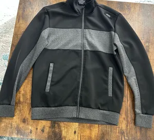 XRAY Sport Men’s Full Zip Performance Jacket Black Gray Colorblock Size Small thumbnail 2