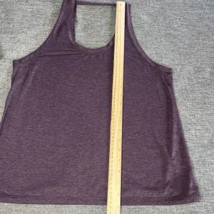 Lululemon‎ Tied To It Tank Black Cherry Heathered Open Back Yoga Top thumbnail 6