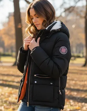 Madden NYC Women's Black Puffer Jacket Size undefined thumbnail 2