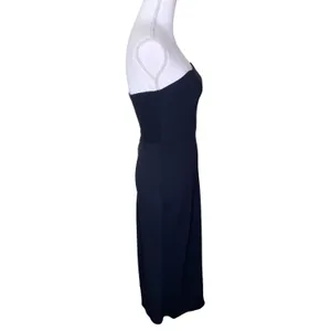 Amanda Uprichard Mandy Strapless Black Midi Dress Size S thumbnail 5