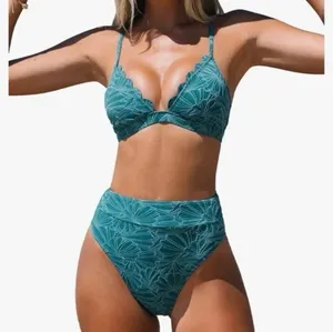 Cupshe Blue Floral Bikini Bottoms thumbnail 1