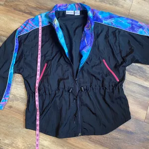 Vintage Reebok Windbreaker Jacket Retro Sport 80s 90s Nylon Medium Oversized thumbnail 5