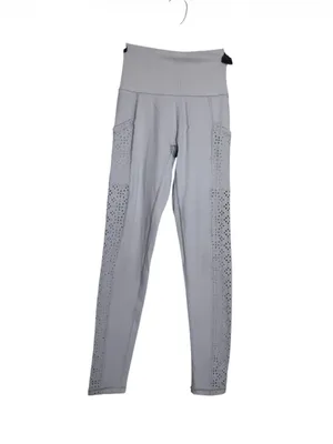 aerie High-Rise Laser-Cut Leggings — Light Gray thumbnail 2