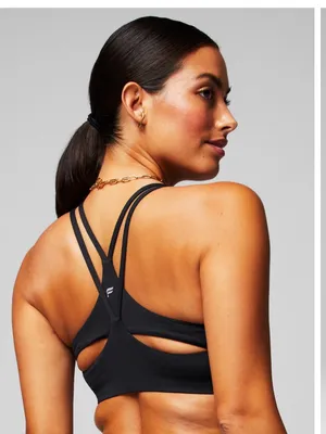 Fabletics Black Double-Strap Sports Bra thumbnail 2