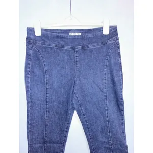 We The Free‎ Double Dutch Free People Dark Wash Split Hem Pull On Skinny Jeans thumbnail 3