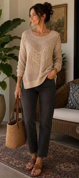 ❤️ Host pick❤️Beige American Eagle sweater thumbnail 1