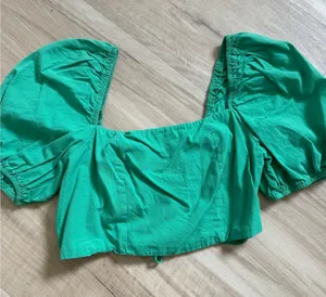 Altar'd State Kelly Green Corset Top thumbnail 1