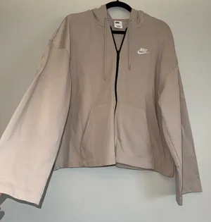 NIKE women’s Long Sleeve Fleece Zipper Active Hoodie sweater sz L ✨ thumbnail 5