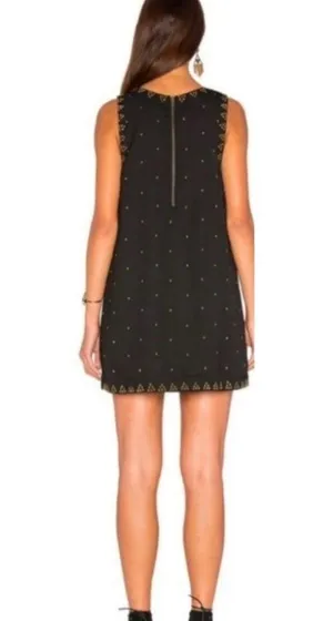 Free People Soho Studded Dress in Black Size 10 thumbnail 2