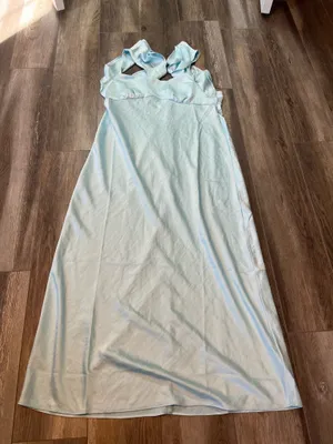 Madewell Blue Flutter Sleeve Dress thumbnail 3