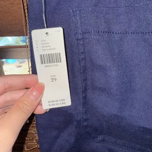 Anthropologie NWT $138 x Maeve 70s Slim Cropped Kick-Flare Linen Trousers 29 thumbnail 6