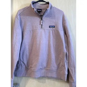 Patagonia Organic Cotton Quilt Snap-T Pullover L Quiet Violet 1/4 Zip thumbnail 2