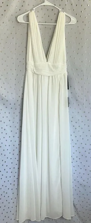 Lulu's Elegant White Maxi Dress thumbnail 1