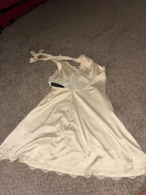White open back dress thumbnail 2