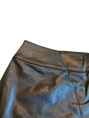 Wild Fable Black Vegan Leather Mini Skort Skirt w/ Shorts Classic Size XS Womens thumbnail 13