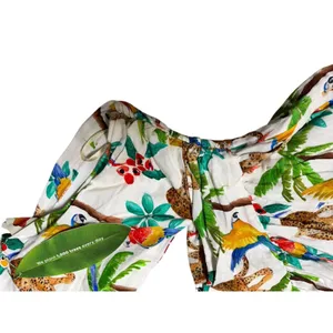 Farm Rio Tropical‎ Paradise One Shoulder Cut Out Midi Dress Women's Size Large thumbnail 7