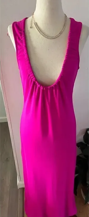 Anthropologie maxi dress pink size extra small thumbnail 1