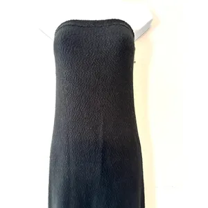 Free People Beach Rio Strapless Black Knit Sweater Maxi Dress M thumbnail 9