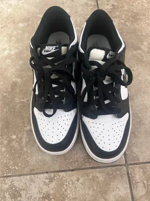 Nike Dunk Low Panda sneakers in black & white, size US 6.5Y #dunks #panda thumbnail 3