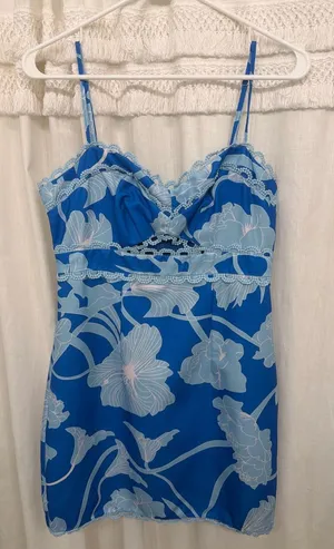 Vestique Blue Dress Floral thumbnail 1