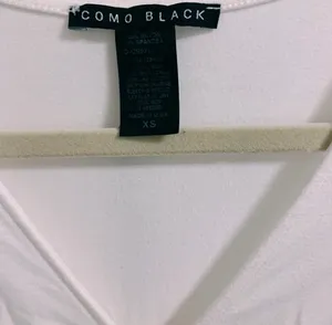 Como Black White Crop Top thumbnail 2