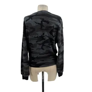 Rails Ramona Sweatshirt Iron Camo Print‎ Gray Black Long Sleeve Size XS thumbnail 8