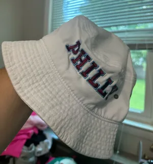 Philadelphia “Philly” Red White and Blue Embroidered Bucket Hat thumbnail 1