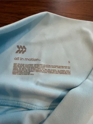 all in motion Light Blue High-Waist Women’s High Rise Leggings Small - C53-048 thumbnail 2