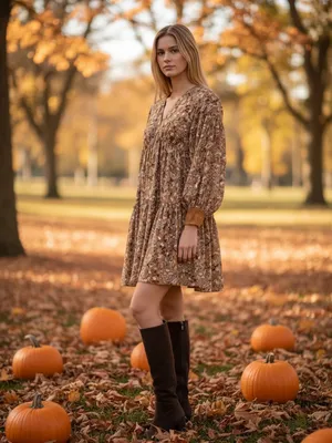 Let Me Be Anthropologie Dress size 2 Fall is in the air. bohemian-style babydoll thumbnail 2