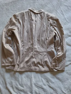 Elie Tahari Beige Polished Cotton Double Breasted Snap Blazer Size 10 Fits S/M thumbnail 11