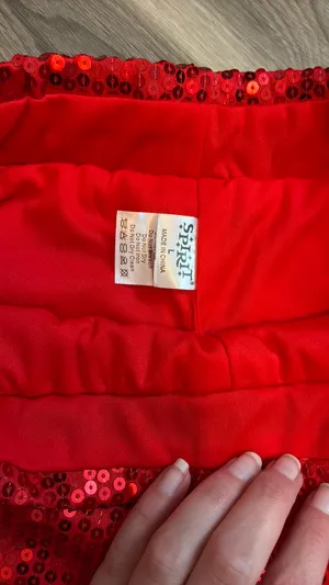 Red Sparkly Shorts Spirit Halloween large thumbnail 2