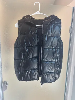 Hooded puffer vest Black Size XL thumbnail 1