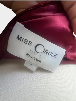 Miss Circle Burgundy Wine Satin Plunge Cutout Bodycon Midi Dress Small thumbnail 8
