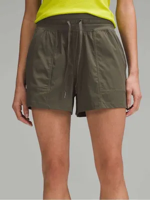 Lululemon Army Green Dance Studio High-Rise Shorts thumbnail 1