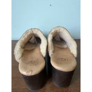 Ugg 7 Womens Chestnut Suede Leather Sherpa Lined Studded Slip On Mule Clog thumbnail 8