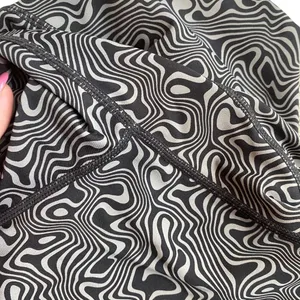 Vitality Storm Legging Black Gray Swirl Eclectic Psychedelic Workout Yoga Size M thumbnail 10