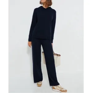 NWT Tuckernuck Cashmere Jane Pant Pants Wide Leg Navy Blue Women’s Size Small thumbnail 2