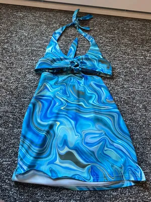 Festival Dress Blue thumbnail 2
