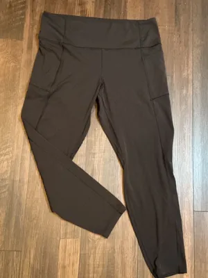 Patagonia Activewear Leggings Black High Rise Side Pockets XL Athletic Workout thumbnail 1