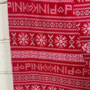 PINK Victoria’s Secret Red Snowflake Pajama Pants size XL thumbnail 3