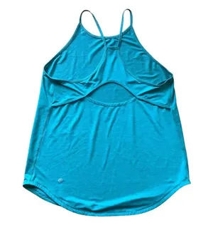Lululemon swiftly tech loose fit teal green yoga athletic tank top size 6 thumbnail 2