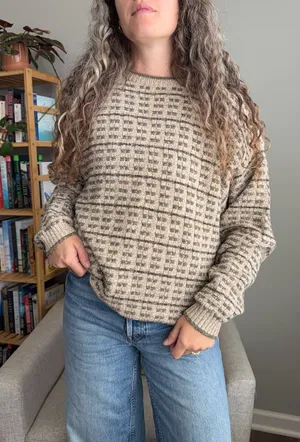 Vintage Bill Blass Tan Crewneck Sweater thumbnail 1