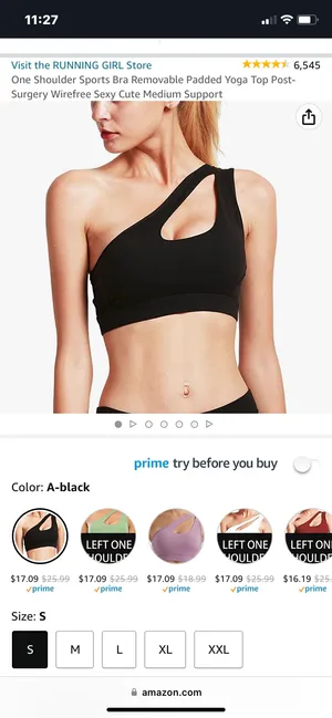 Black Sportsbra Size XS thumbnail 2