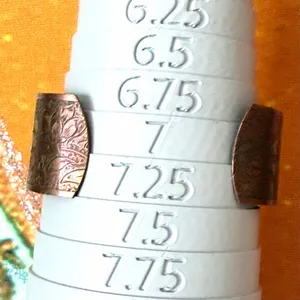 Vintage Handmade Copper BLESSED Mixed Metal Wide Cuff Bracelet thumbnail 7