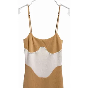 Sabo Skirt Kimii Dress Beige/White Women's Size‎ X-Small thumbnail 3