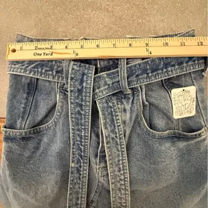 Free People We The Free Indigo Denim Paperbag Mini Skirt Size 25 NWT thumbnail 10