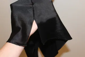 Vintage Victoria's Secret Satin Slip Dress Black thumbnail 6