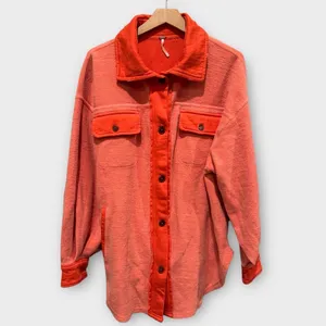 Free People We the Free Ruby Fleece Shirt Jacket Size Small thumbnail 7